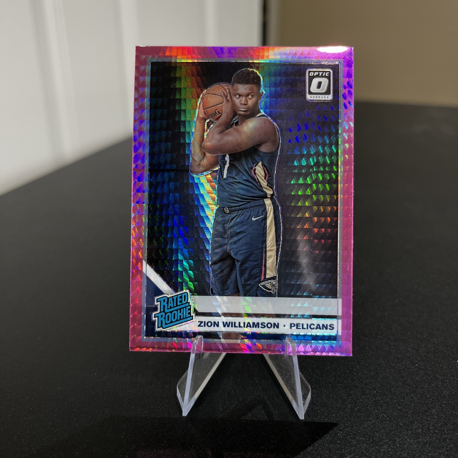 2019-20 Donruss Optic Hyper Pink #158 Zion Williamson RC #X9564