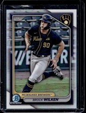 2024 Bowman Draft Brock Wilken Chrome Refractor #BDC-117 Brewers