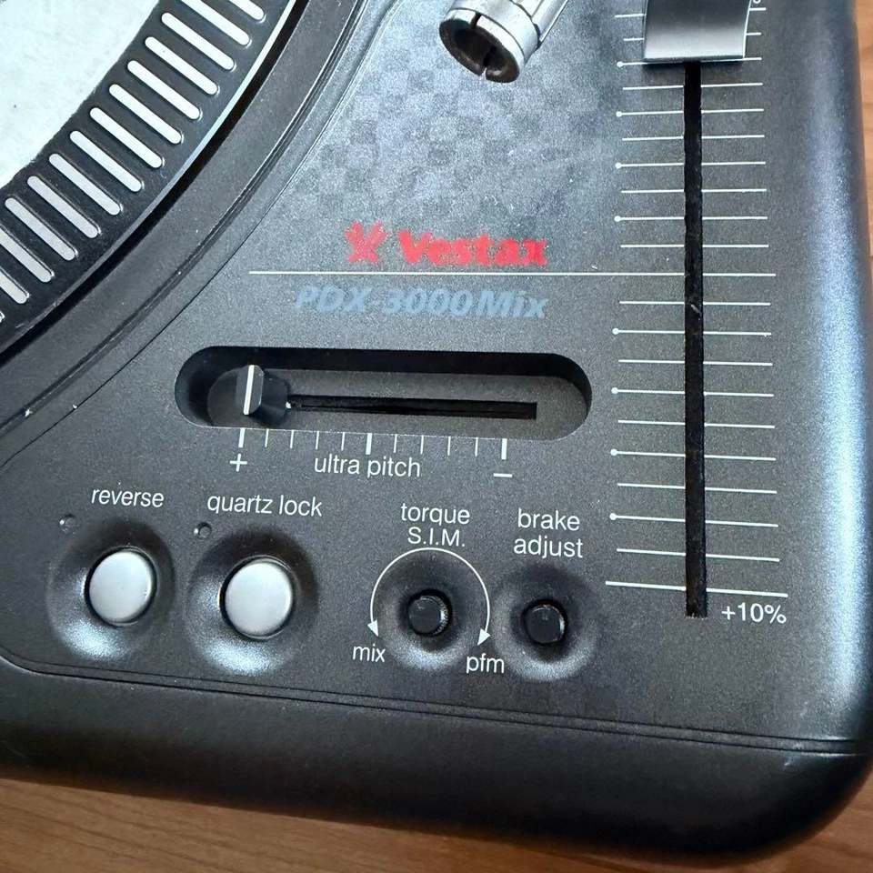 JUNK VESTAX PDX-3000 Mix Professional DJ Turntable Record player - Image 3 of 4