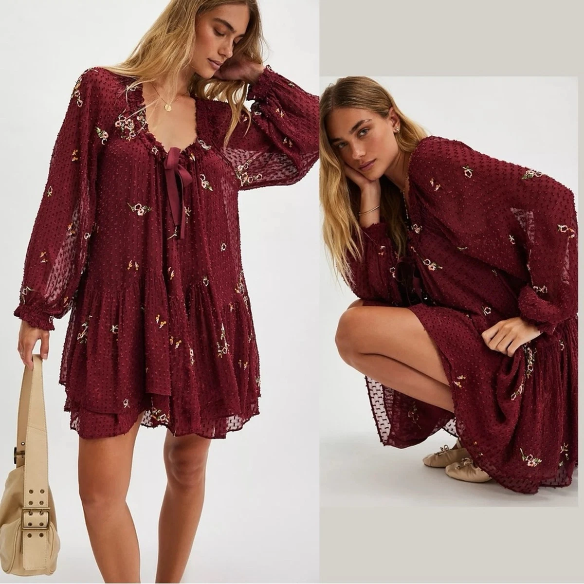 sachin and babi light blue dress Free People Emma Embroidererd Top - Women's main image 1