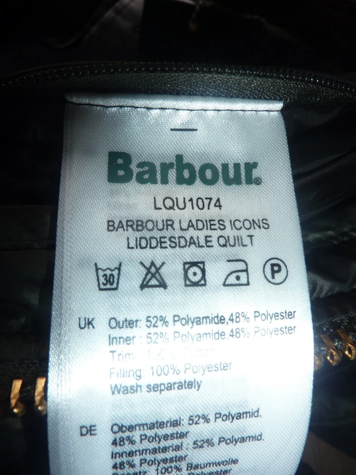Barbour olive green icon liddesdale jacket - Image 4 of 4