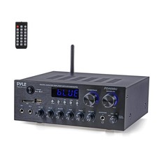 Pyle Bluetooth Home Audio Amplifier Receiver Stereo 300W Dual Channel