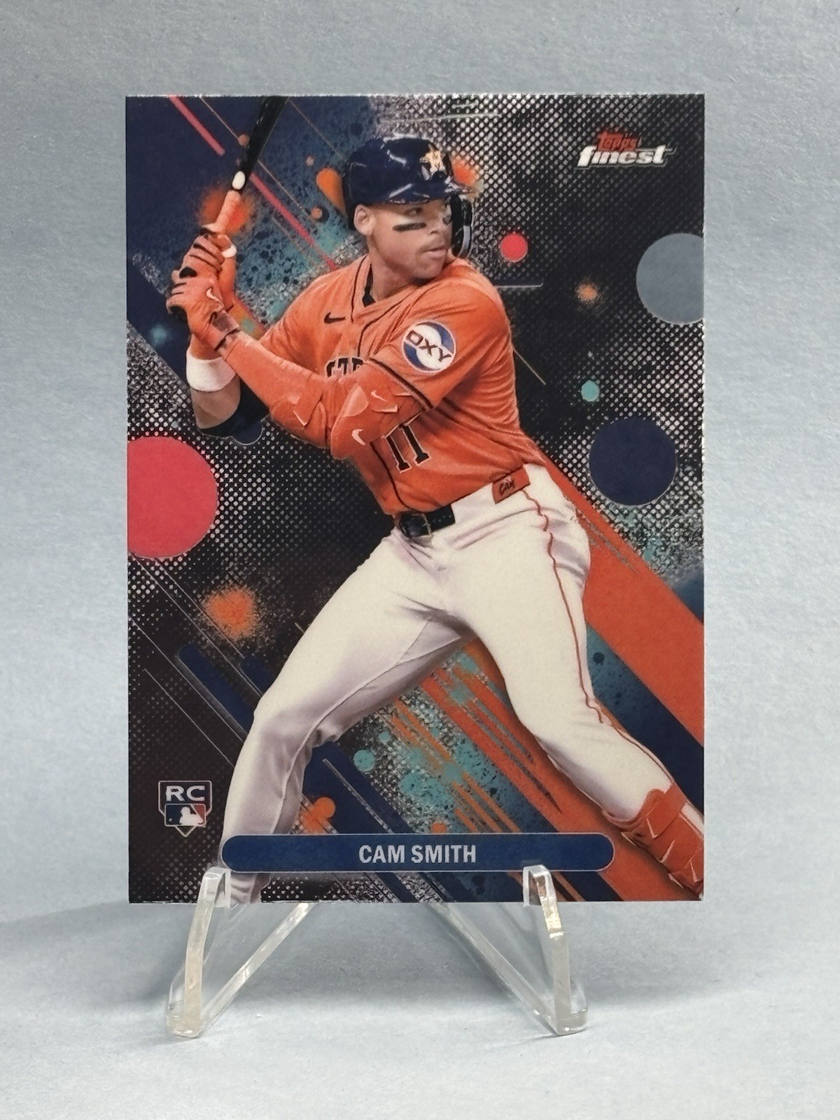 2025 Topps Finest - Common Base Cam Smith #54 (RC) Houston Astros Rookie