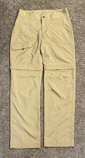 Columbia Omni-Shield Convertible Hiking Pants Women  s Size 6 Regular Tan Zip-Off