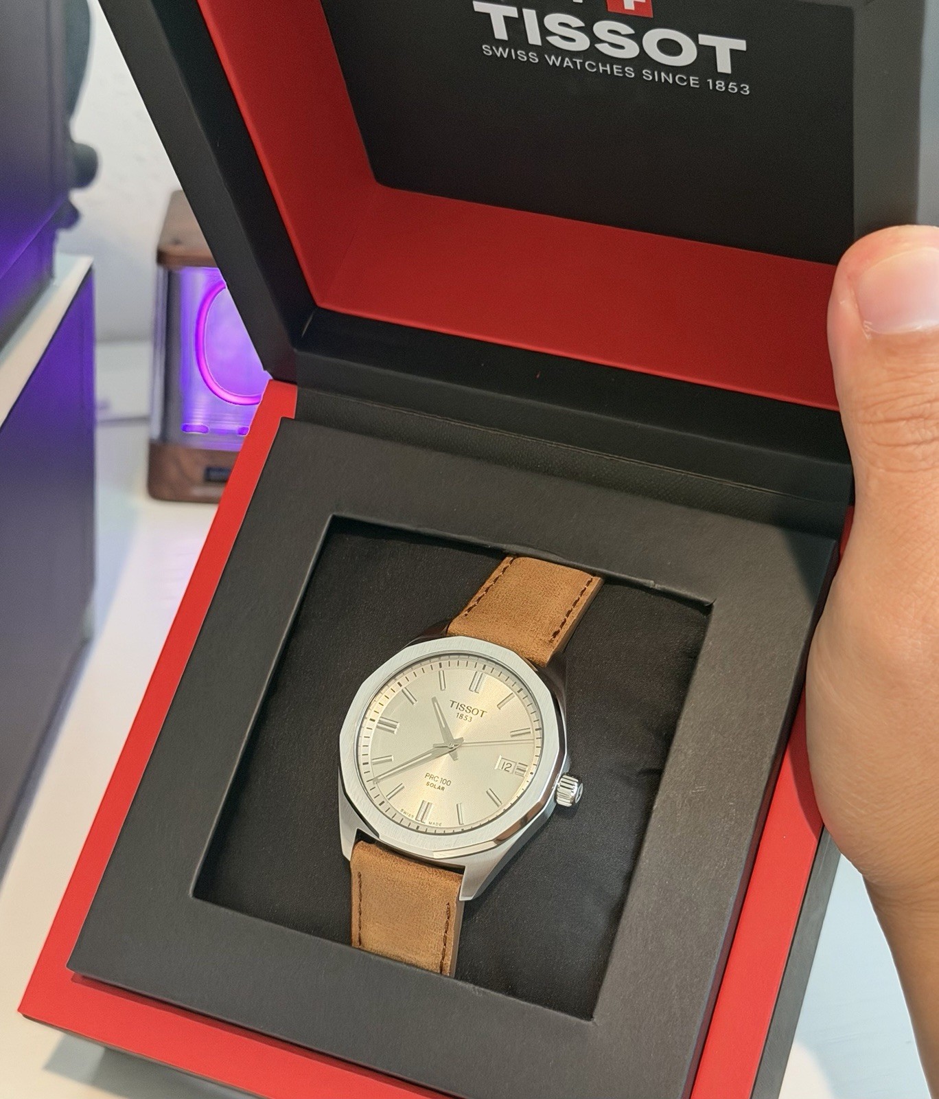 Tissot PRC 100 Quartz Solar-Powered Silver Dial Watch T1514221603100 image 5