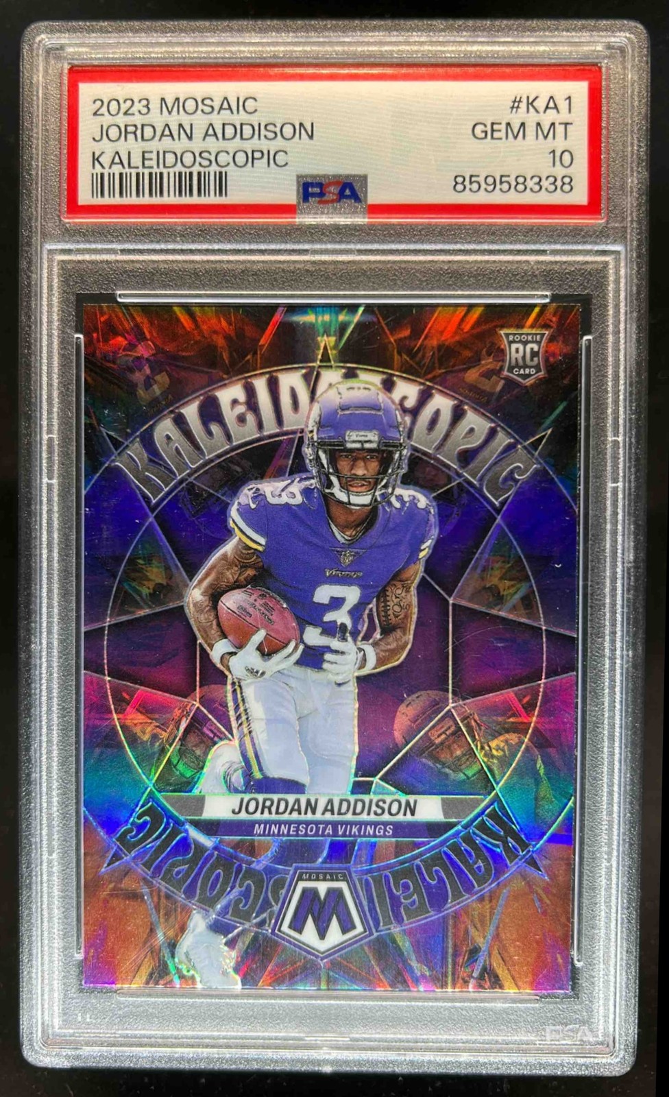 Jordan Addison Panini Mosaic Kaleidoscopic #KA1 Base