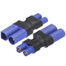 2Pack EC3 Female to EC5 Male Connector Adapter for RC RC LiPo Battery Converter