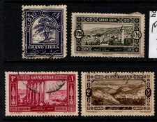 Lebanon 1925 Scenes Views selection to 2p SG58-59, 62, 65 Used