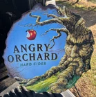 Vintage - Angry Orchard Hard Cider - Tin Metal Embossed Sign - Beer- Man Cave