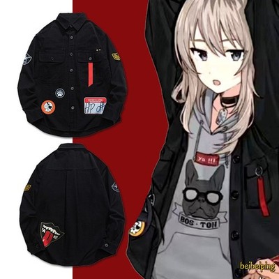 GIRLS BAND CRY KAWARAGI MOMOKA Cosplay Embroidered Denim Jacket  Cotton Tops New