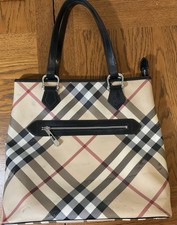 Burberry Nova Check Zip Tote Bag