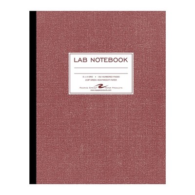 Roaring Spring Oversize Lab Book 11.75'' x 9.25'' 152 Pages (Pack of 1), Red 