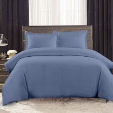 300-Thread-Count Original Percale 3 Piece Queen Duvet Cover Set 100 Cotton P...