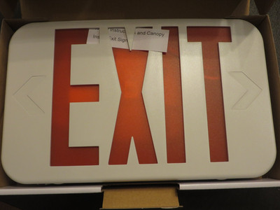 Cooper Lighting All-Pro Exit Sign LED APX6RG Red/Green Letters 120V