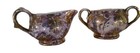Sugar And Creamer Purple And Gold Elegant Vintage — photo 3