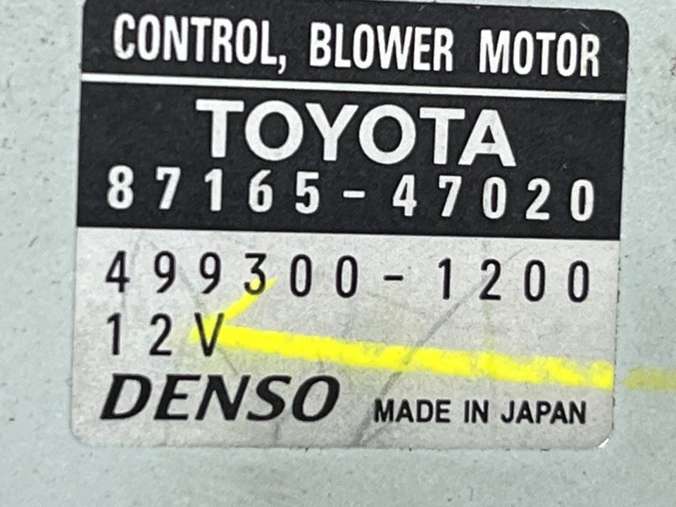 2004 2005 2006 2007 2008 2009 TOYOTA PRIUS BLOWER MOTOR RESISTOR 87165-47020 - Image 3 of 3