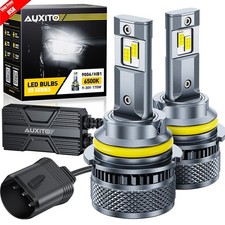 Auxito 2x 9004 Hb1 Led Headlight Bulbs High Low Beam Bright 6500k White Canbus