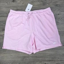 Nike Shorts Size Large Mens Pink Club French Terry Flow Standard Fit $55