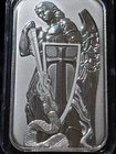 Scottsdale Mint Archangel Michael 1 oz .999 Silver Bullion Bar (In Capsule)