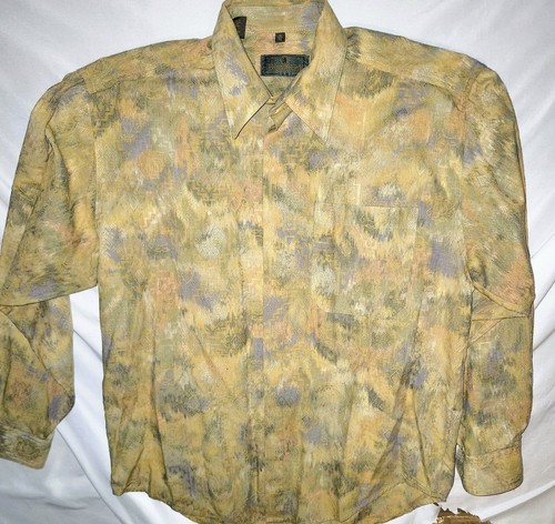 Mens New Vintage Bugatchi Uomo Medium/15.5 Button Down Shirt - Picture 4 of 4