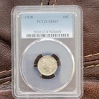 1938 Mercury Dime 10C PCGS MS67 Silver Business Strike Philadelphia KM#140