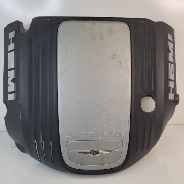 2006-2010 Chrysler 300 HEMI 5.7L V8 Engine Cover Black & Silver OEM Foto 2 de 4