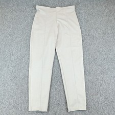 Equestrian Womens Pants Large Beige High Rise Lycra Leggings Made in USA L