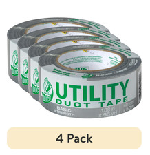  4 pack Duck Brand 1.88 in. x 55 yd. Silver Utility Duct Tape