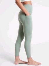 ATHLETA Salutation Stash Pocket II 7/8 Legging Tight in Grey Green Size S