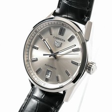 TAG HEUER Carrera Date WBN2111.FC6505 Silver Men's Used Watch #31031 2