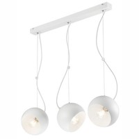 HäNgelampe Weiß Metall Esstisch Wohnzimmer 3 Flmg Modern Courtney Pendelleuchte