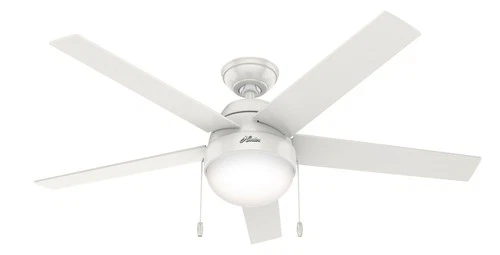 Hunter Fans - Anslee 52 Inch Ceiling Fan with LED Light Kit and Pull Chain-Fresh - Picture 1 of 4