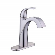 Glacier Bay Atterbury 4 in Centerset Bathroom Faucet 2 Handle Brushed Nickel