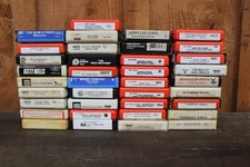 Lot of 37 ASSORTED ROCK CONTEMPORARY 8-Track Tapes