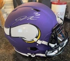 Jordan Addison Signed Full Size Authentic Vikings Speed Helmet Beckett Witness