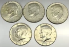 Lot of 5 Kennedy Half Dollars 40% Silver 1967-P $2.50 Face Value UNC/BU - 4437