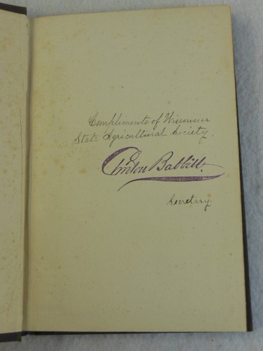 George E. Bryant (ed.) TRANSACTIONS OF THE WISCONSIN STATE AGRICULTURAL SOCIETY - Picture 3 of 8