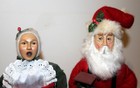 SANTA WORKBENCH 12" Caroler DOLL Figures SANTA w/Toy & MS CLAUS w/Cinnamon Rolls — photo 9
