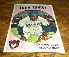 1959 Venezuelan Topps Tony Taylor #62 Chicago Cubs BENCO VENEZUELA ex