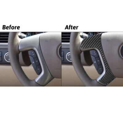 Carbon Fiber Steering Wheel Trim Cover – Fits Silverado / Suburban / Tahoe 2007-2014