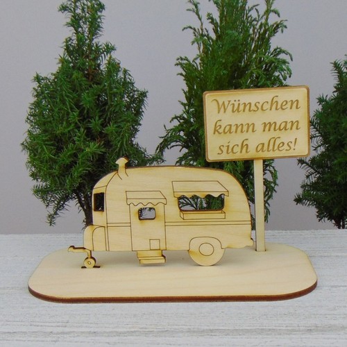 Geschenk für Camper Geld Gutschein Campingfreunde Wohnwagen Schilder Geburtstag - Picture 16 of 33