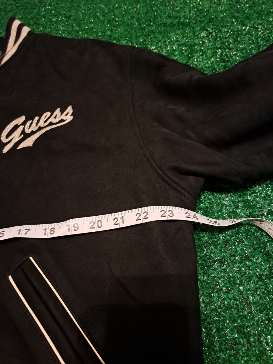 Vintage 90s Guess Usa Genuine Leather Bomber Varsity Vintage 90s Guess Usa Genuine Leather Bomber Varsity