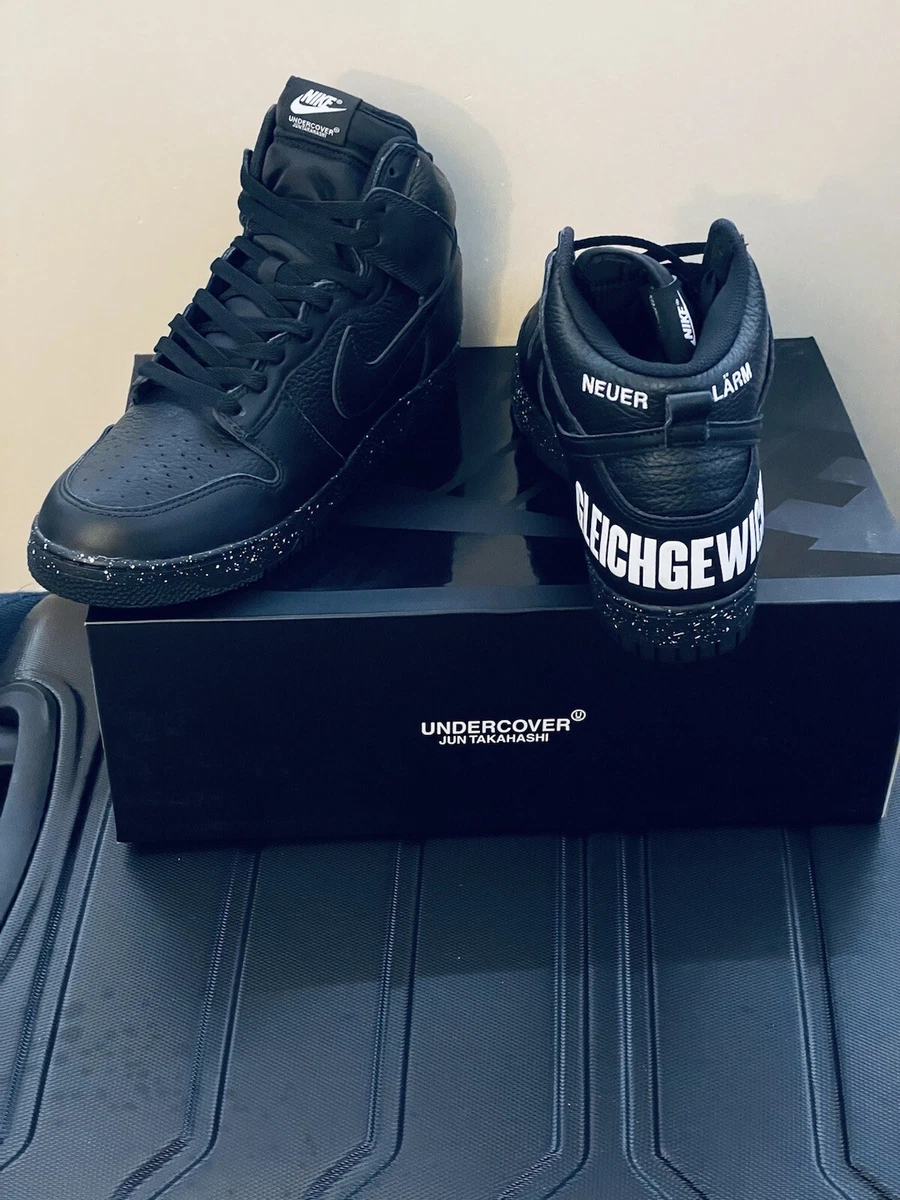 Size 10.5-M 12-W Nike Dunk High 1985 x Undercover Chaos - Black