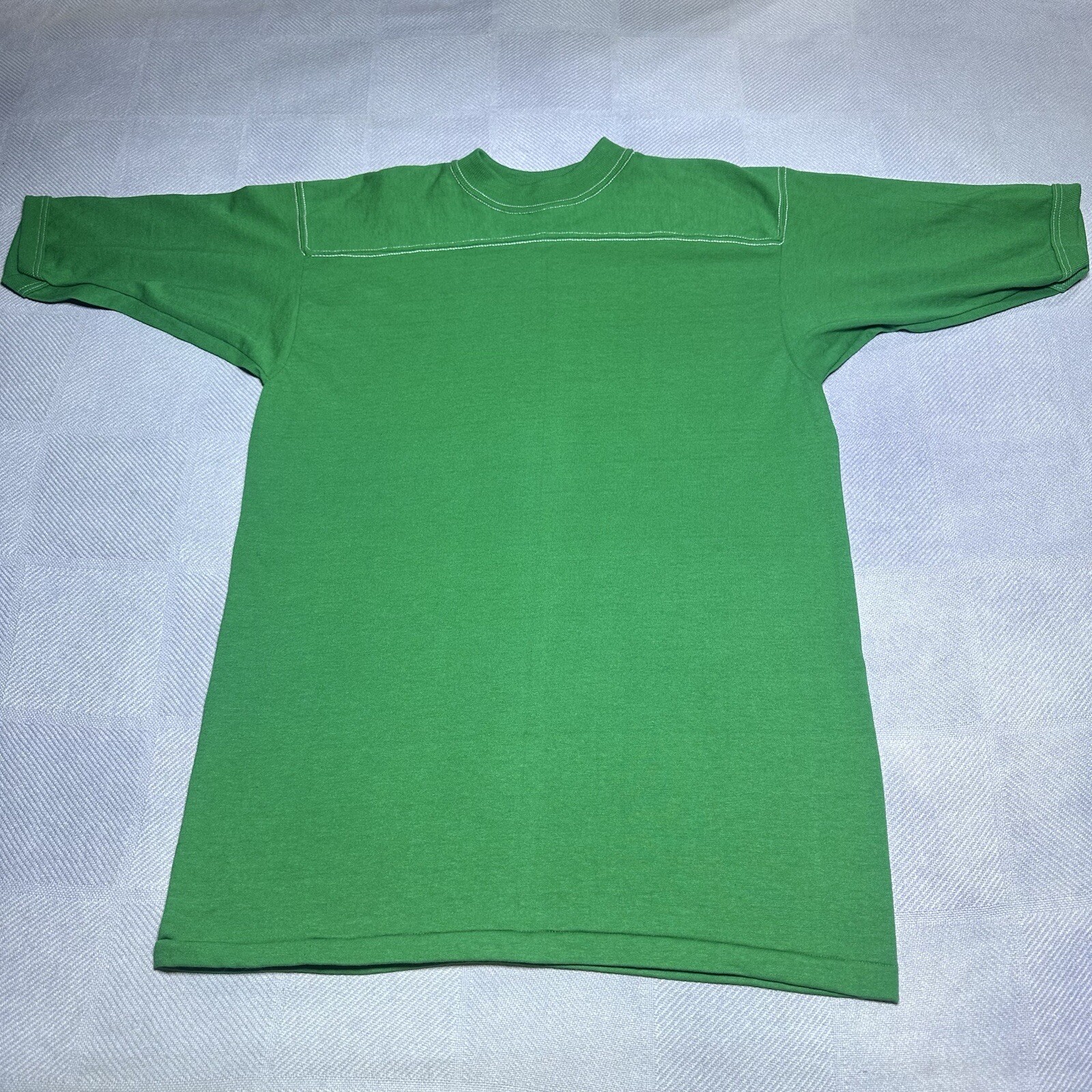 Vintage 1970s SportT By Stedman USA Made Single Stitch Green Blank