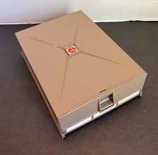 Vintage GAF Ansco Straight Slide Trays 3 in Hard Pastic Case, Holds 120 35mm