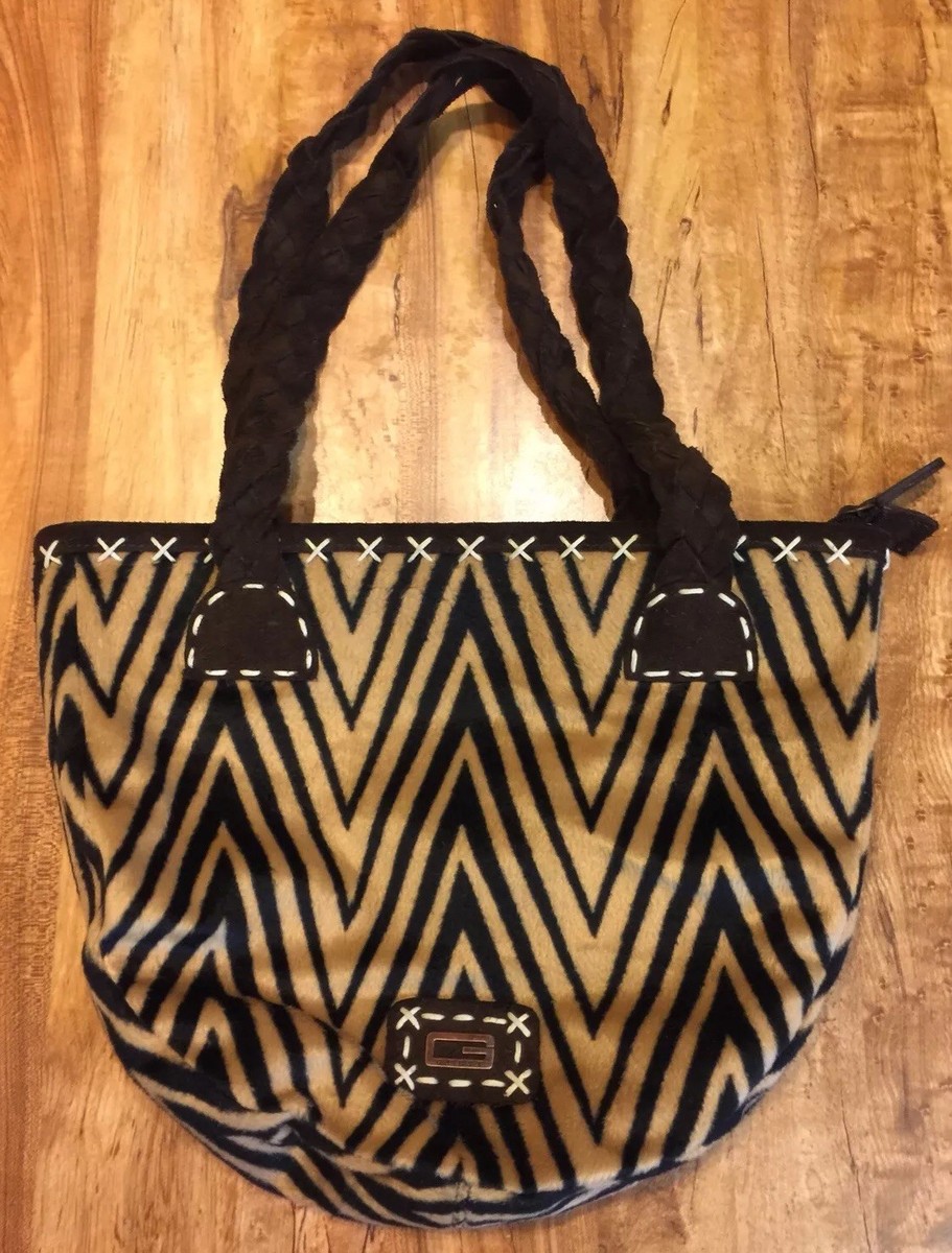 GUESS ANIMAL PRINT HANDBAG/PURSE • SAMPLE • RARE • GOOD CONDITION