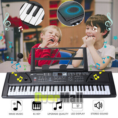 Piano De Teclado 61 Electrónico Música Micrófono Para Niños y Niñas Regalo | eBay
