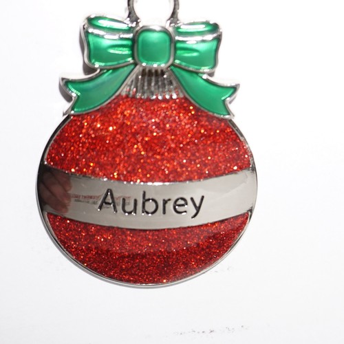 Ganz Metal Christmas Ornament Ball Red Personalized Pick Name Collectible NWT JB - Picture 14 of 72