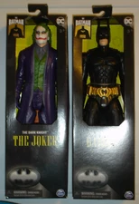 Joker + Batman ~ The Dark Knght 12" Figure Lot/Set ~ 85 Years ~ Heath Ledger