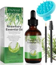 Rosemary Oil for Hair Growth 2.02 fl oz with Scalp Massager, Nourishes Scalp...